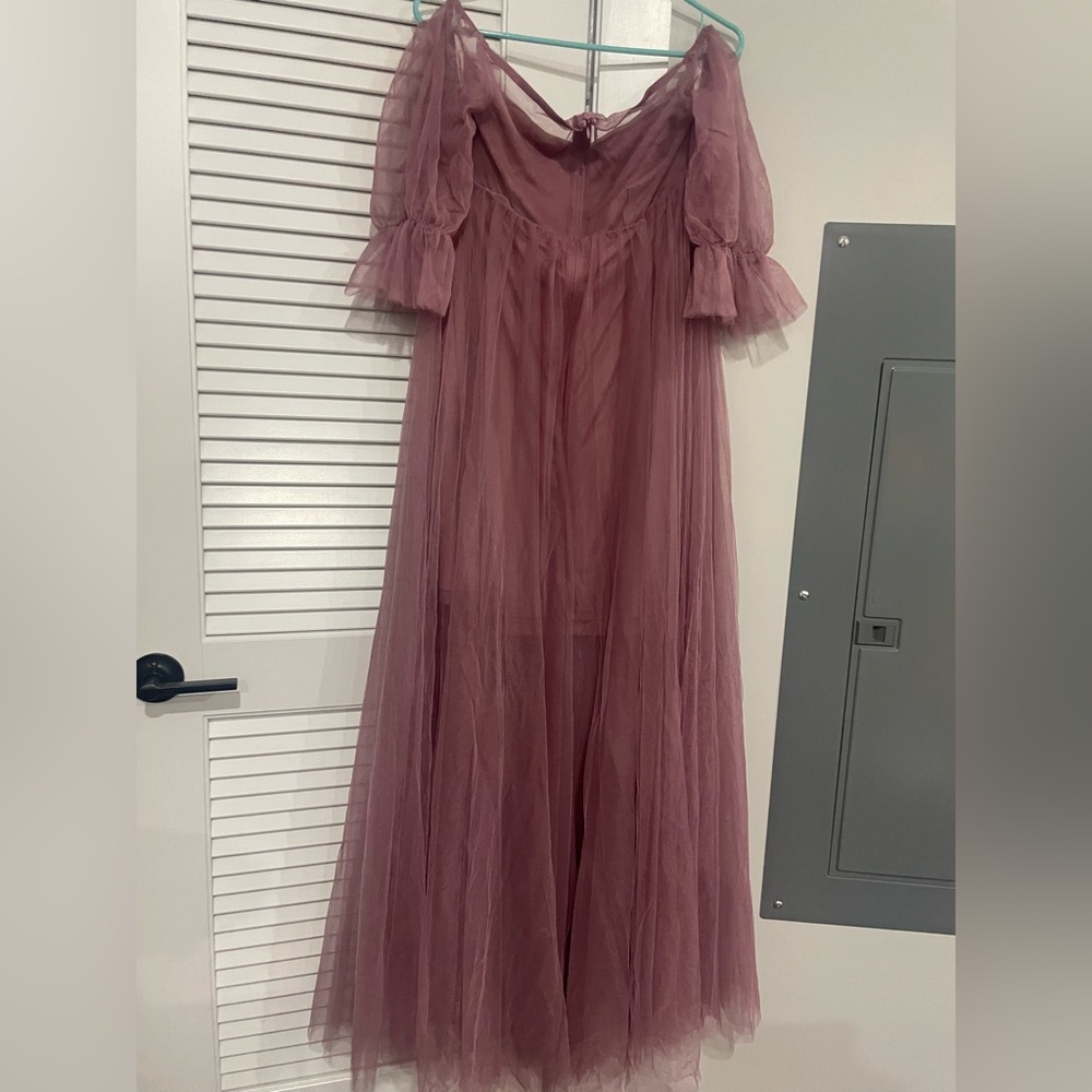 Burgundy Flared Dress